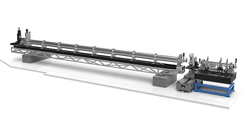 Engineering drawing of the small-angle XPCS instrument before its installation at 8-ID-I.