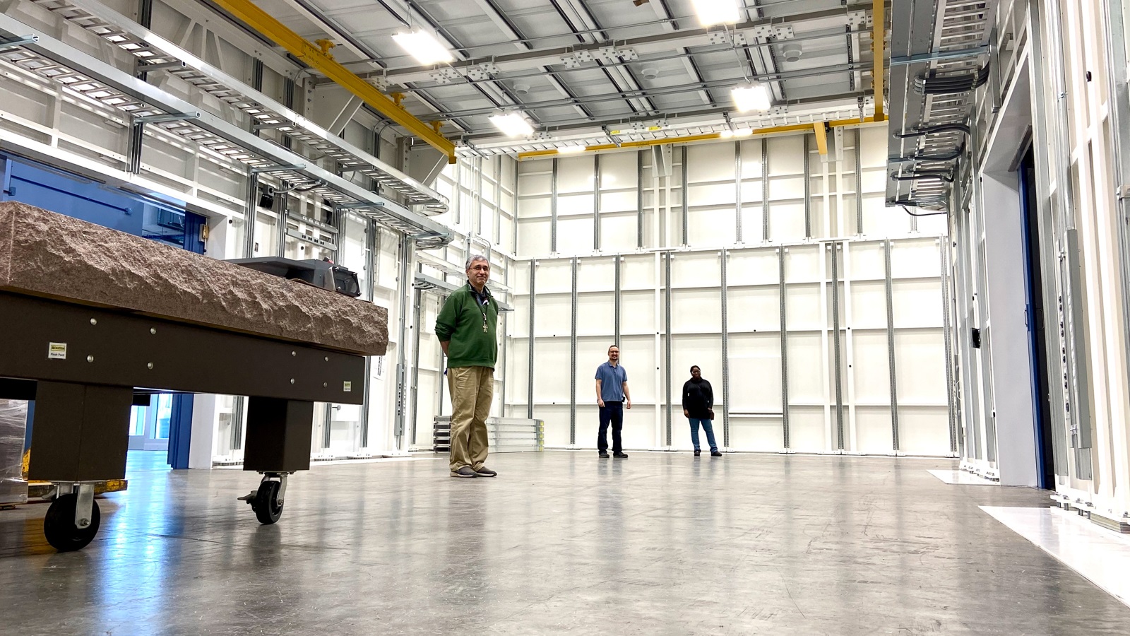 Upgrades to beamlines, such as HEXM, pictured, allows for X-ray properties and experiments not possible with the current facility. (Image by Argonne National Laboratory.)