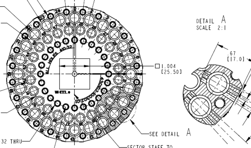 Large sample wheel